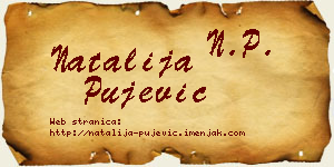 Natalija Pujević vizit kartica